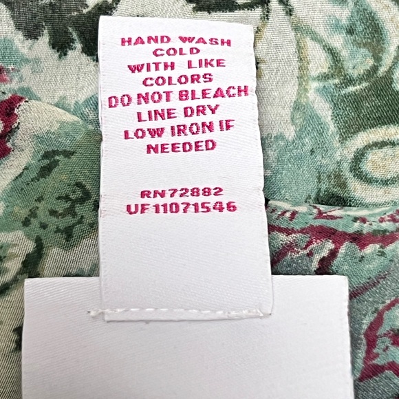 Loop 18 Sheer Kimono Fringe Hem Boho Hippie Women’s Size 17/19 Floral - Picture 9 of 9